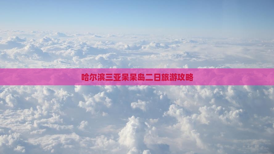 哈尔滨去三亚呆呆岛二日游