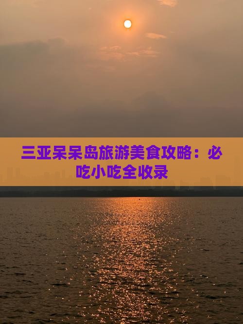 大同出发三亚呆呆岛旅游小吃