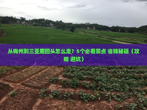 梅州前往三亚鹿回头攻略