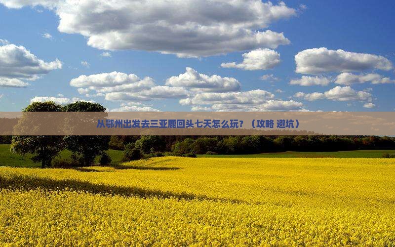 鄂州去三亚鹿回头七日游
