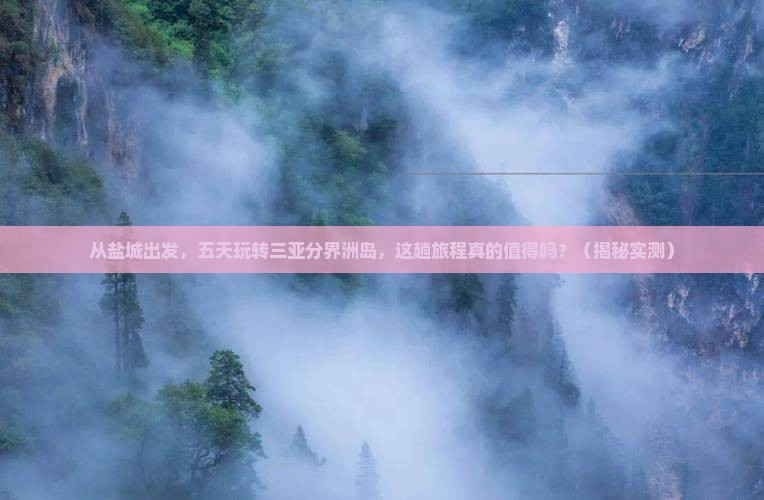 盐城前往三亚分界洲岛五日游