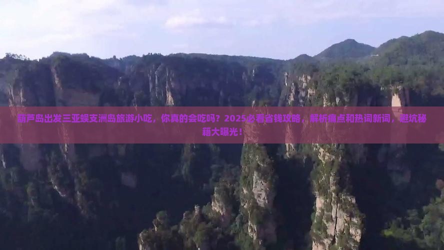 葫芦岛出发三亚蜈支洲岛旅游小吃