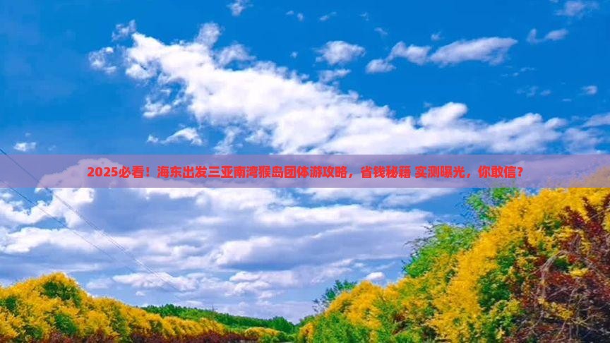 海东出发三亚南湾猴岛团体旅游