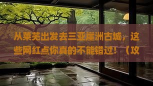 莱芜出发三亚崖洲古城旅游网红地点