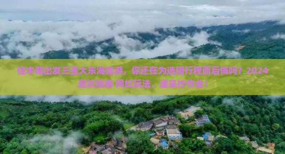 佳木斯出发三亚大东海旅游