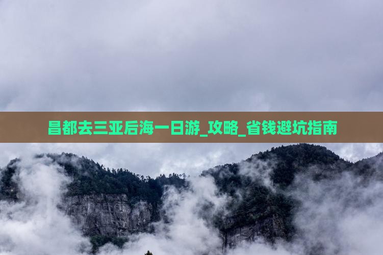 昌都去三亚后海一日游