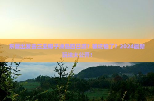 东营前往三亚椰子洲岛四日游