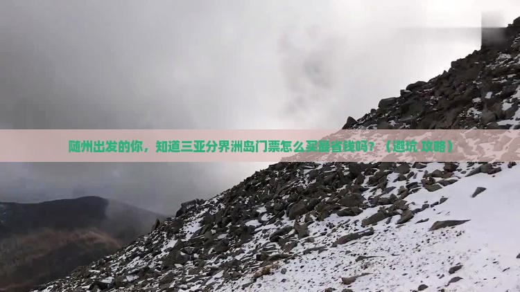 随州出发三亚分界洲岛门票