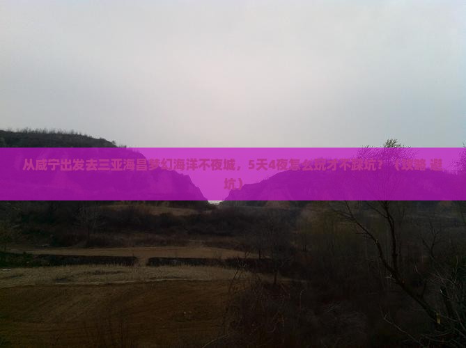 咸宁出发三亚海昌梦幻海洋不夜城自由团
