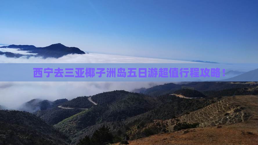 西宁去三亚椰子洲岛五日游