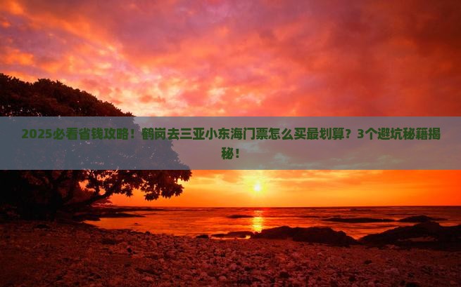 鹤岗去三亚小东海门票