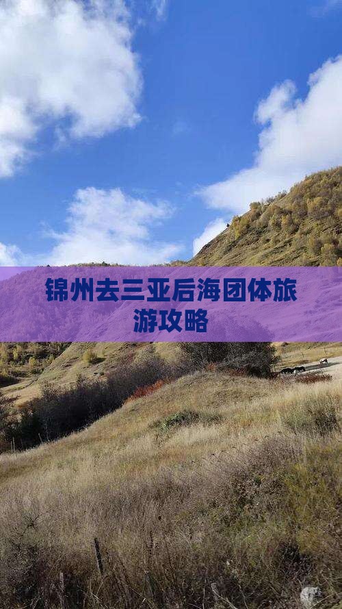 锦州去三亚后海团体旅游