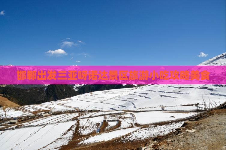 邯郸出发三亚呀诺达景区旅游小吃