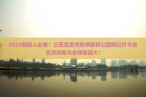 桐城前往三亚亚龙湾热带森林公园旅游网红地点