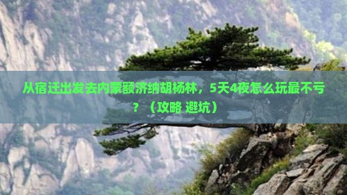 宿迁去内蒙额济纳胡杨林旅游