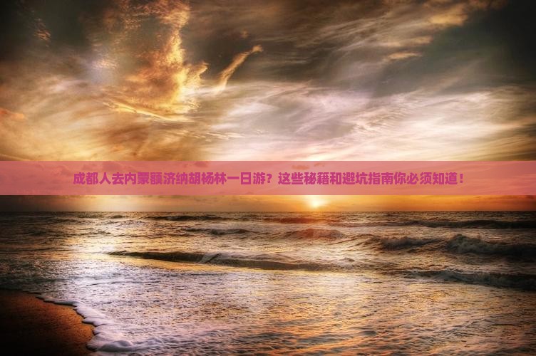 成都去内蒙额济纳胡杨林一日游