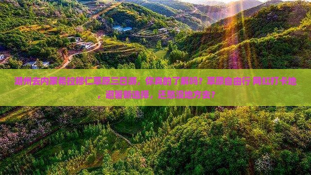 湖州去内蒙希拉穆仁草原三日游