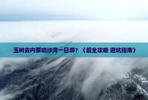 玉树去内蒙响沙湾一日游