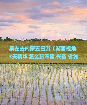 崇左去内蒙五日游