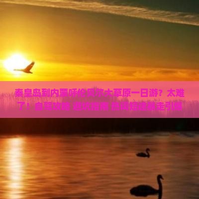 秦皇岛到内蒙呼伦贝尔大草原一日游