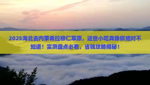 海北去内蒙希拉穆仁草原旅游小吃