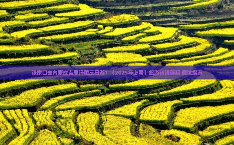 张家口去内蒙成吉思汗陵三日游
