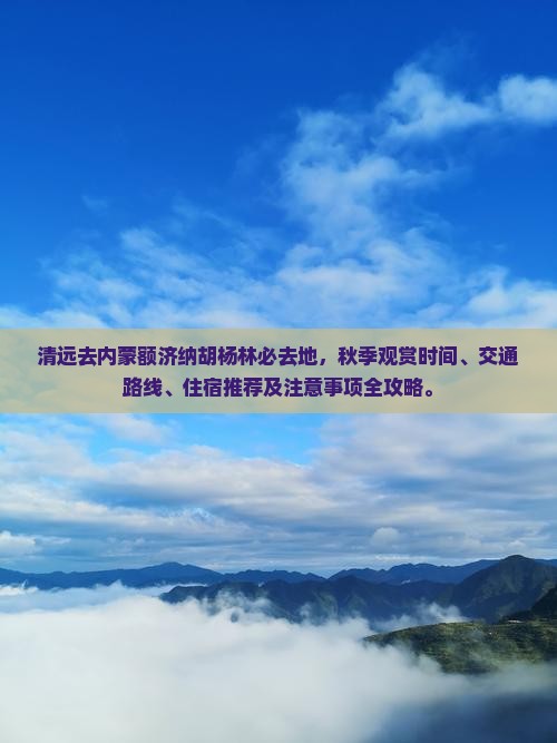 清远去内蒙额济纳胡杨林必去地
