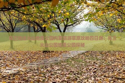 承德到内蒙乌兰哈达火山地质公园四日游