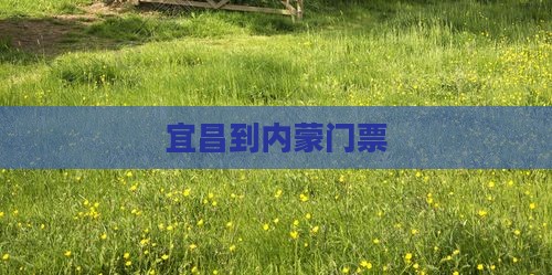 宜昌到内蒙门票