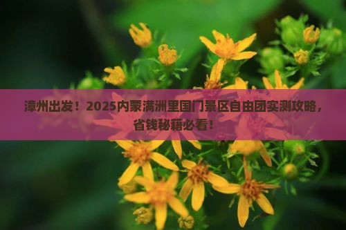 漳州到内蒙满洲里国门景区自由团