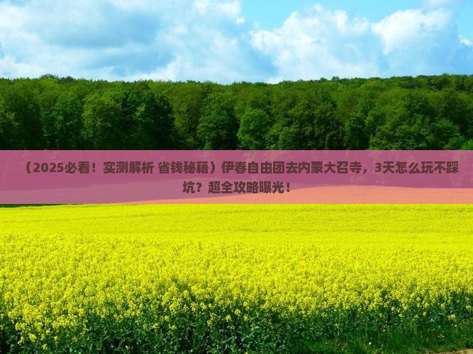 伊春到内蒙大召寺自由团