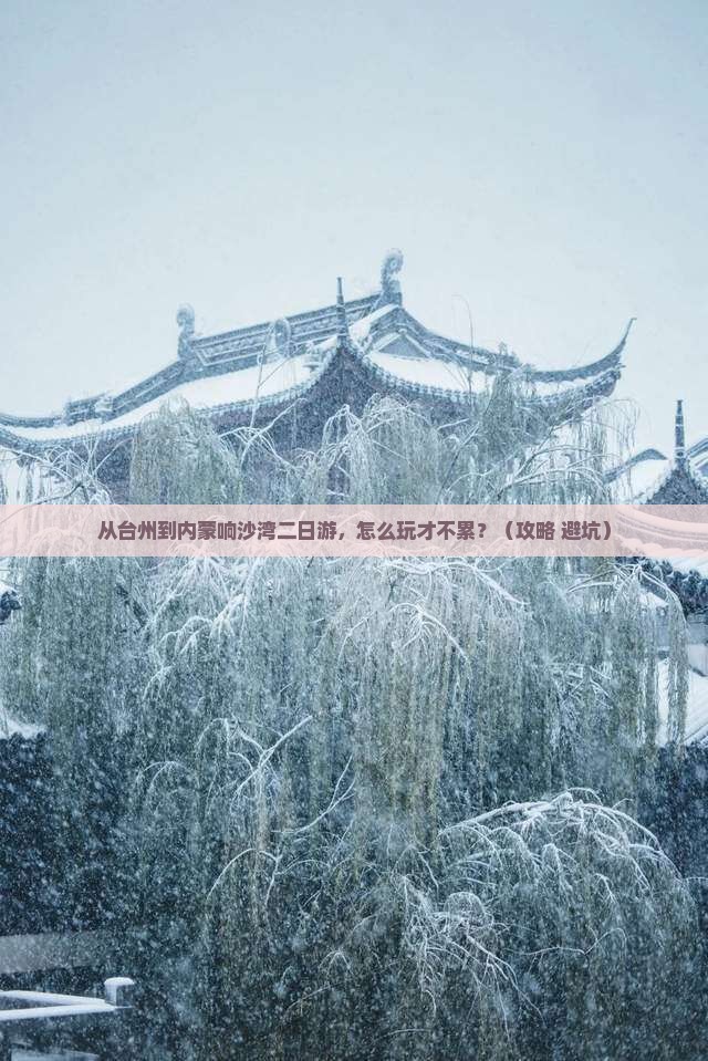 台州到内蒙响沙湾二日游