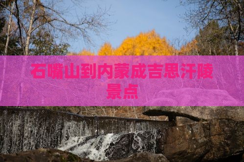 石嘴山到内蒙成吉思汗陵景点