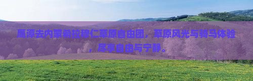 鹰潭去内蒙希拉穆仁草原自由团