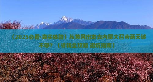 黄冈到内蒙大召寺二日游