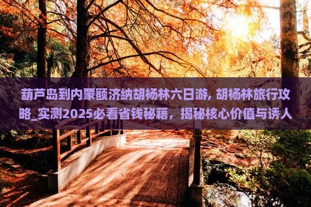 葫芦岛到内蒙额济纳胡杨林六日游