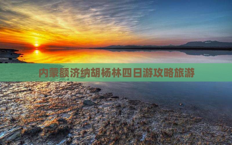铜川到内蒙额济纳胡杨林四日游