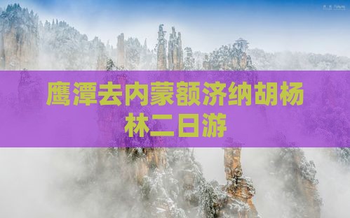 鹰潭去内蒙额济纳胡杨林二日游