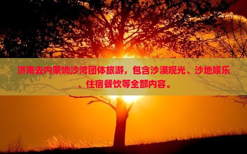 济南去内蒙响沙湾团体旅游