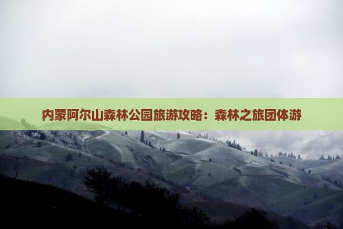 本溪去内蒙阿尔山国家森林公园团体旅游