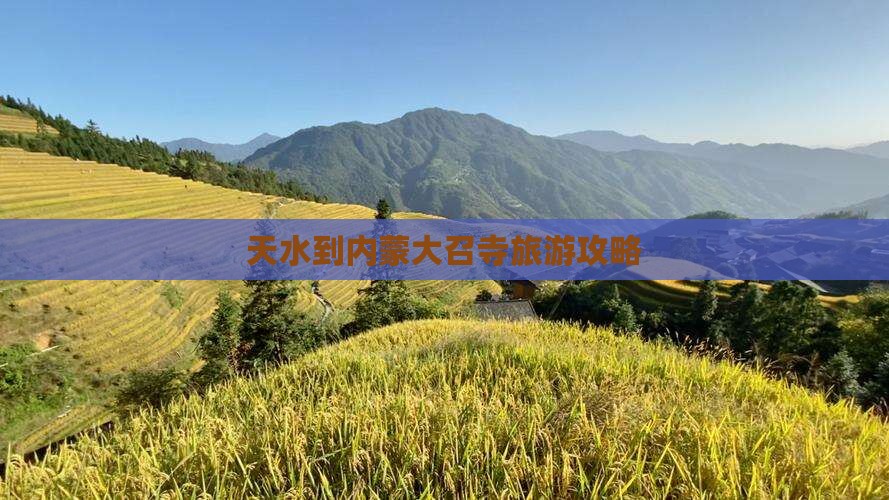 天水去内蒙大召寺个人游