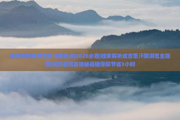 来宾到内蒙成吉思汗陵景点