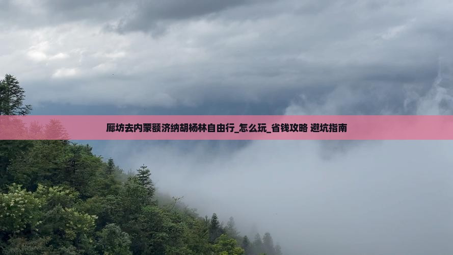 廊坊去内蒙额济纳胡杨林自由行