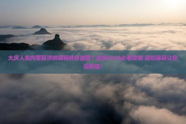 大庆去内蒙额济纳胡杨林自由团