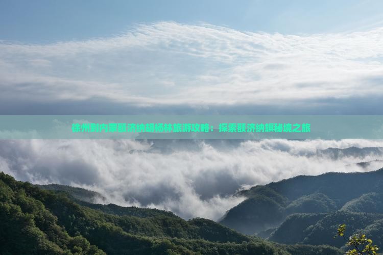 徐州到内蒙额济纳胡杨林个人游
