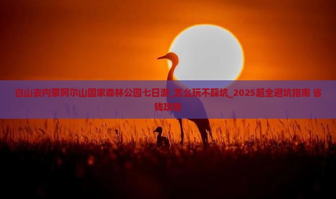白山去内蒙阿尔山国家森林公园七日游