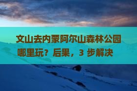 文山去内蒙阿尔山国家森林公园哪里玩