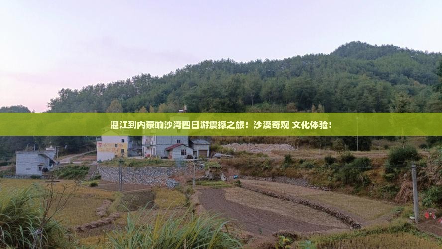 湛江到内蒙响沙湾四日游