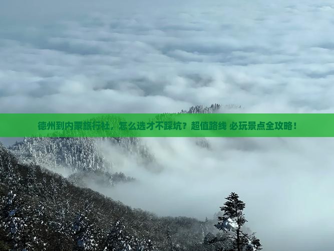 德州到内蒙旅行社