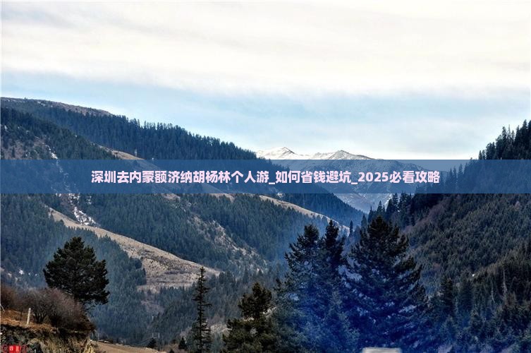深圳去内蒙额济纳胡杨林个人游